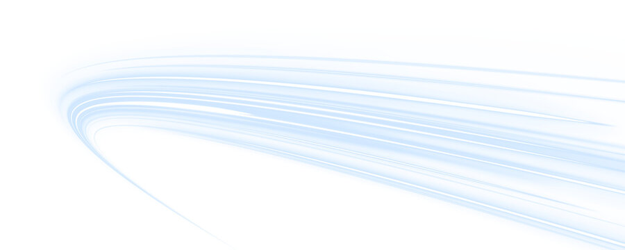 Fototapeta Transparent blue speed lines overlap, creating a multi-layered data stream effect. The glowing edges emphasize depth and modernity. Perfect for cloud computing visuals. PNG