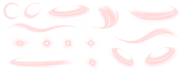 High-speed neon swirl with radiant light arcs. Futuristic dynamic energy vector. Abstract glowing ribbons on dark gradient background. PNG