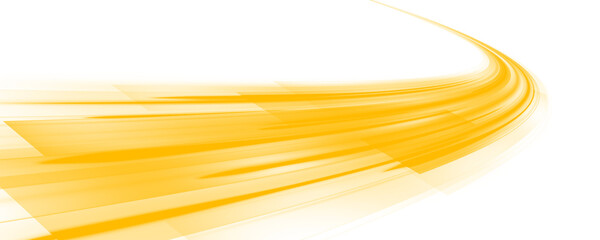 Bright yellow light trails curve gently, evoking optimism and forward momentum. The neon shimmer brings warmth and energy. Great for startup branding or marketing visuals. PNG