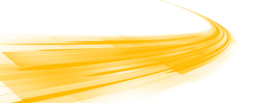 Bright yellow light trails curve gently, evoking optimism and forward momentum. The neon shimmer brings warmth and energy. Great for startup branding or marketing visuals. PNG