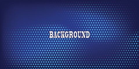 blue abstract halftone background consists of different dots.