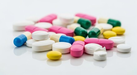 Pills medication drugs capsules tablets healthcare medicine pharmacy treatment prescription health medical cure vitamins dose pain