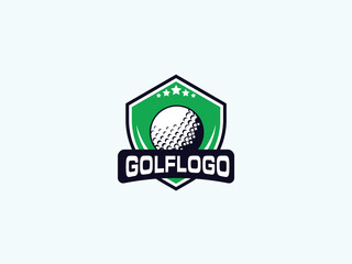 Golf logo design vector template 