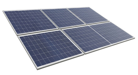 Six Solar Panels Arranged on a Flat Surface solar energy