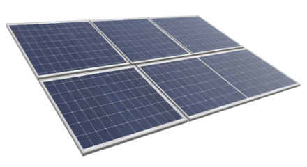 Six Solar Panels Arranged on a Flat Surface solar energy