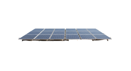 Solar Panel Array on Black Background image whisk