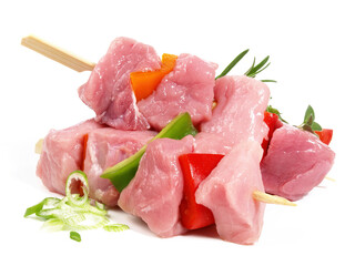 Raw Meat Sticks with Pepper and Onion