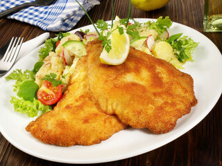 Breaded Schnitzel with Potato Salad