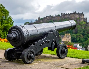 Old cannon at Edinburgh Castle
