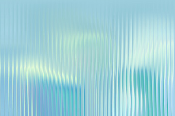 Holographic fractal glass texture. Abstract blurred gradient background. Trendy digital design ribbed glass for web, banner, cover.