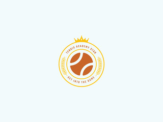 Tenis logo design vector template 