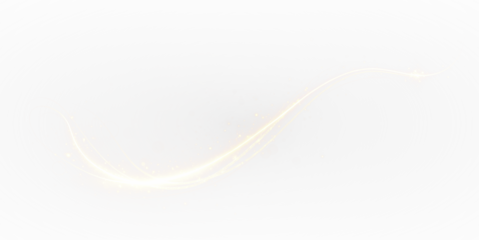 An elegant golden swirl PNG overlay, perfect for adding glowing light trails to your photos. Transparent and radiant.