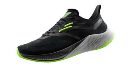 Athletic Training Sneaker with Bright Accents