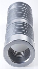 Cylindrical, metallic component with multiple concentric rings