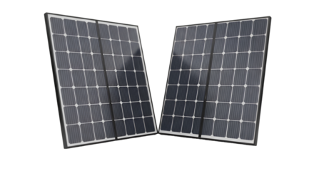Two Foldable Solar Panels portable renewable energy