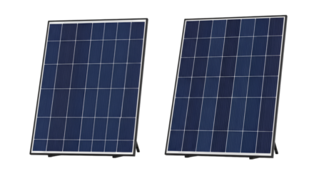 Two Solar Panels on Stands image whisk