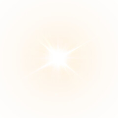 Enjoy bright sun rays and stunning glare effects ideal for photography and design, available as a PNG overlay