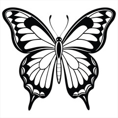 Butterfly Silhouette Vector,Black and White Insect Illustration,Elegant Butterfly Design,Butterfly vector,Butterfly design,Butterfly concept,Butterfly art,Butterfly topics,Butterfly doodle, 