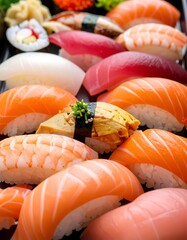 Assorted sushi platter