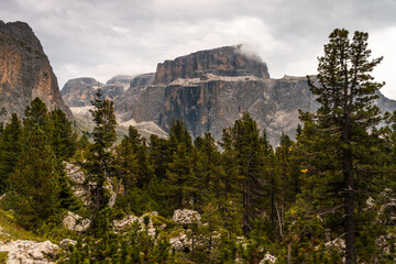 Scenic Mountain Landscape in the Dolomites, Italy