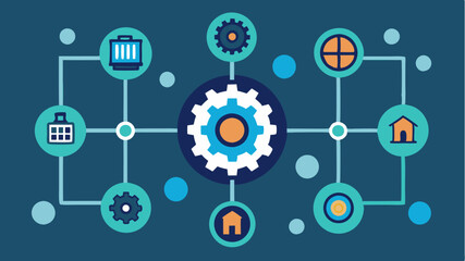 A network of interconnected gears and circuits symbolizing the integration of technology in various industries.