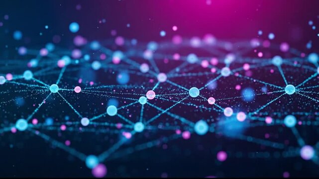 Simple Network Connection A Modern Web of Data Points
