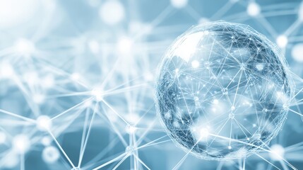 Abstract representation of global network connections