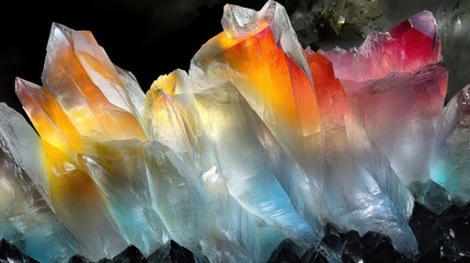 Abstract Representation of Seismic Energy Propagating Through Crystals
