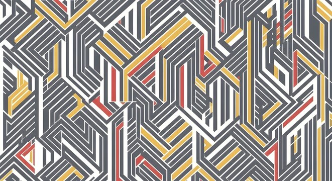 complex abstract geometric lines pattern