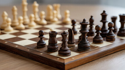 Classic Wood Chess Set Strategy Game Board
