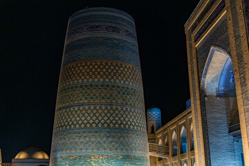 Kalta Minor Minaret, located in Itchan Kala, Khiva, Uzbekistan