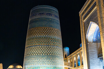 Kalta Minor Minaret, located in Itchan Kala, Khiva, Uzbekistan
