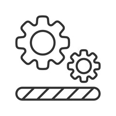 Work In Progress Outline Icon Vector Illustration