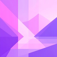 Fototapeta premium Abstract geometric pattern of overlapping, translucent triangles in varying shades of purple and pink
