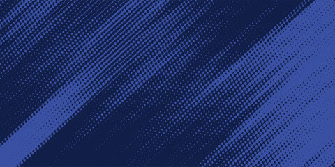 Obraz premium halftone dots blue color pattern gradient grunge texture background. Dot pop art comic sport style vector illustration.