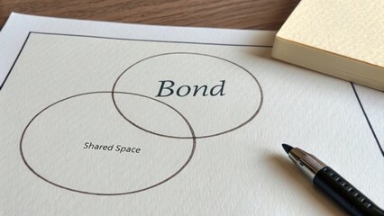 Diagram showing overlapping circles representing shared concepts