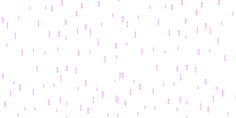 Background of small purple shapes isolated on transparent background for design