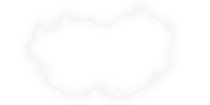 White cloud shape with soft edges isolated on transparent background for design