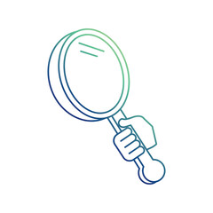 Hand Mirror icon with white background vector stock illustration