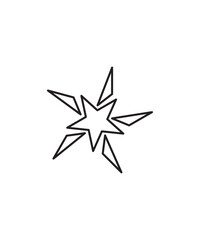 star icon, vector best line icon.