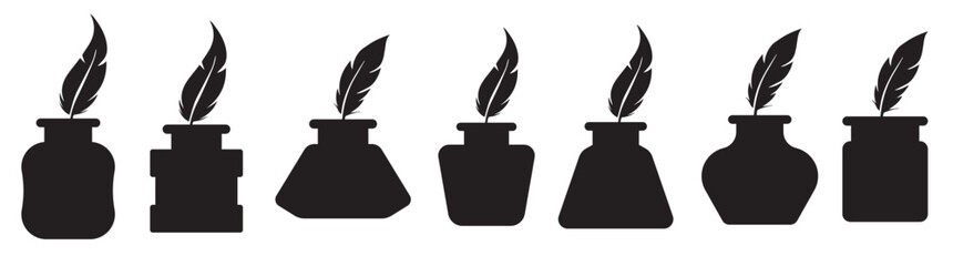 inkwell icons vector.