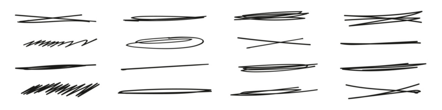 line strikethrough elements underline pen doodle