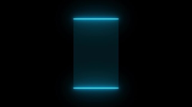 HUD Square Frames, Animation in and out concept HUD GUI futuristic element Sci-fi concept design. Call out title.frame of lower third. Neon hologram screen overlay Circle Abstract Digital Technology