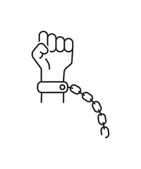 protest icon, vector best line icon.