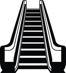 Escalator Silhouette Icon