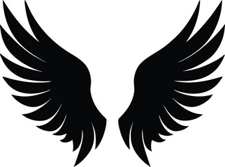 Wings Silhouette Icon