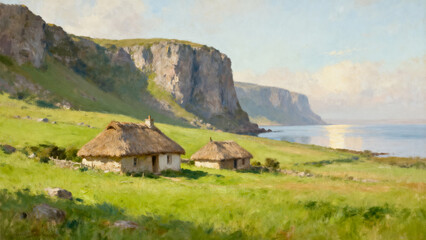 Rural cottages by the sea
