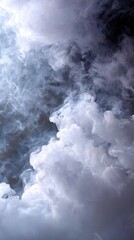 Dramatic Ocean Waves and Turbulent Sky