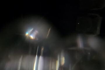 Dark Abstract Crystal Light Reflections