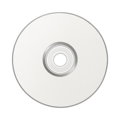 PNG Blank CD disc on transparent background.